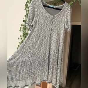 Light and dark gray dress